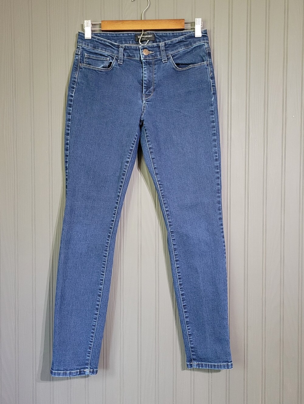 Banana Republic Denim Jeans Skinny Fit Dark Wash Blue Women's Petite 28/6P